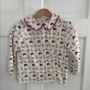 Adorable Dog Print Long Sleeve Shirt